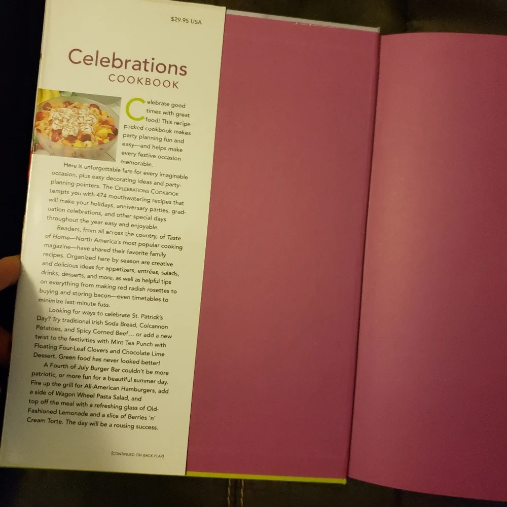 Taste of Home Celebrations Cook Book             ‎  Hardbook